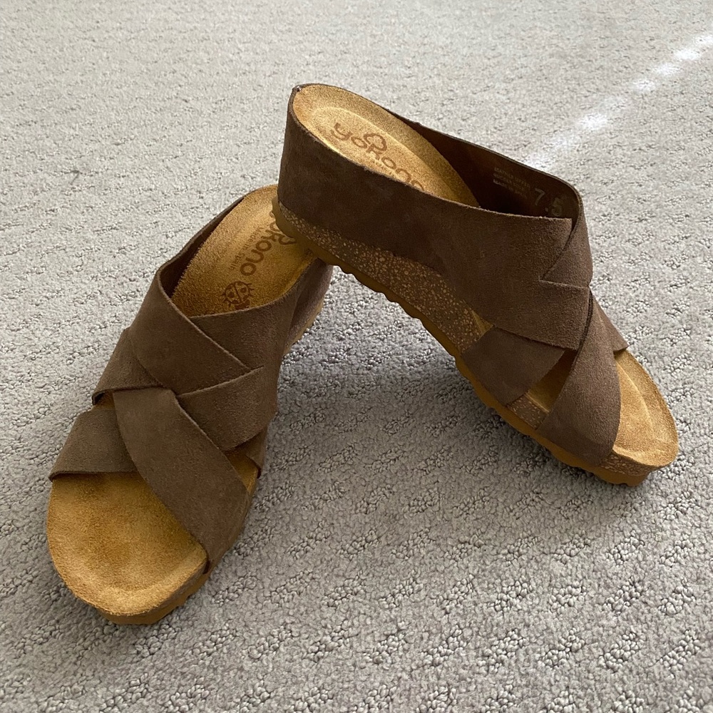 Leather wedges. Size 7.5. *NWOT*